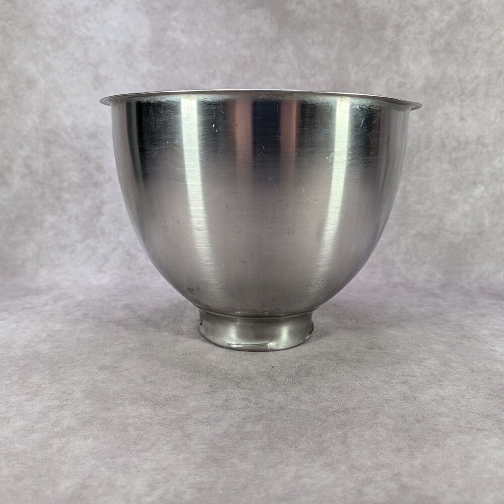 KitchenAid K45 Stainless Steel 4.5 Qt Replaces Mixing Bowl Fits Tilt Head Mixers
